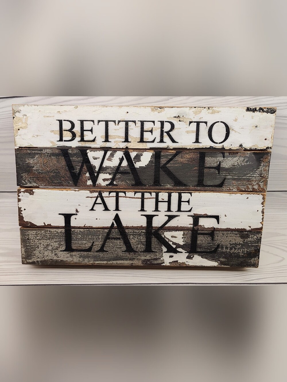 Free w/ PurchaseRustic 'Better to Wake at the Lake' Wall Decor Cottage